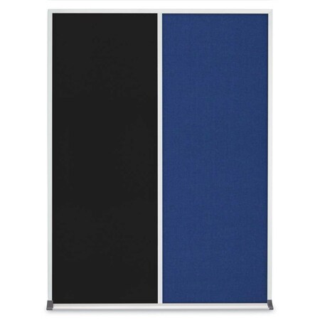 United Visual Products Double Door Radius Corkboard, 48"X36", B UV8003-BRONZE-COBACC